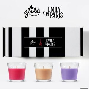 NIB Glade x Emily in Paris Season 4 Tik Tok Candle Limited Ed. Set
